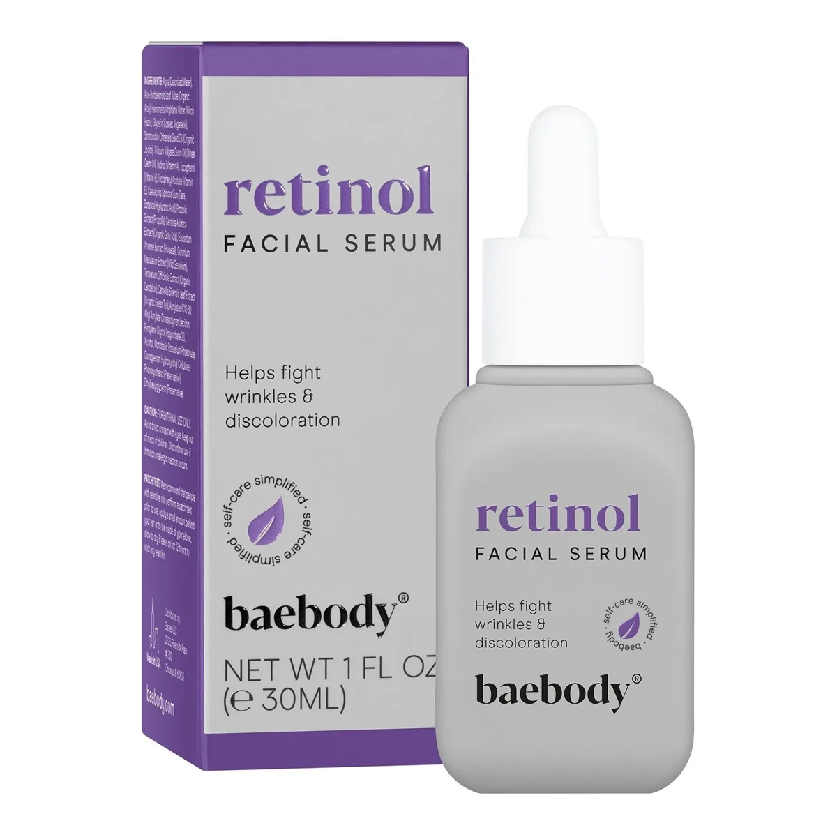 Baebody Retinol Serum dropper bottle