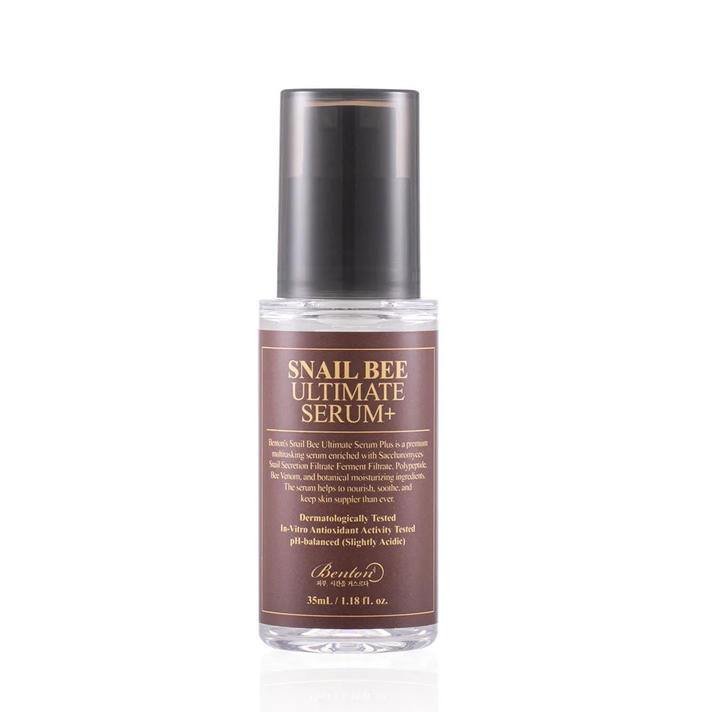 Benton Snail Bee Ultimate Serum+ 35ml pump bottle