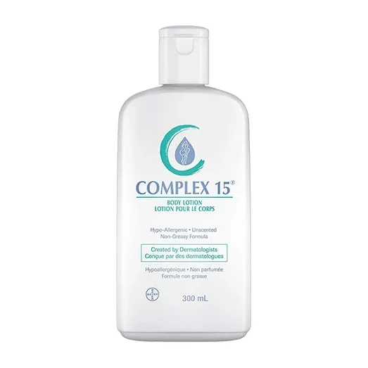 Complex15 Therapeutic Moisturizing Lotion bottle on white background