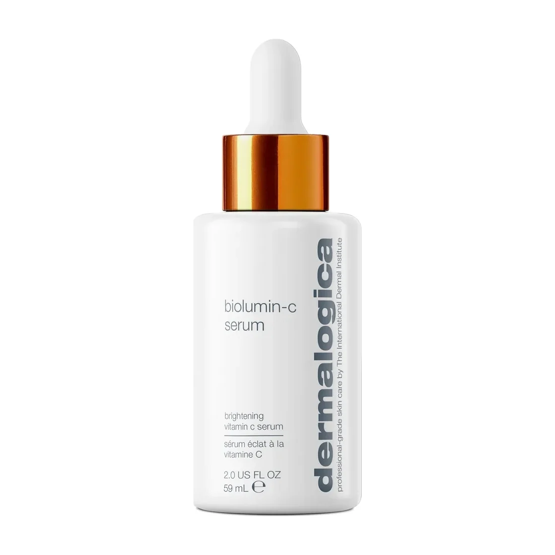 Dermalogica Biolumin-C Serum in a glass dropper bottle with protective coating