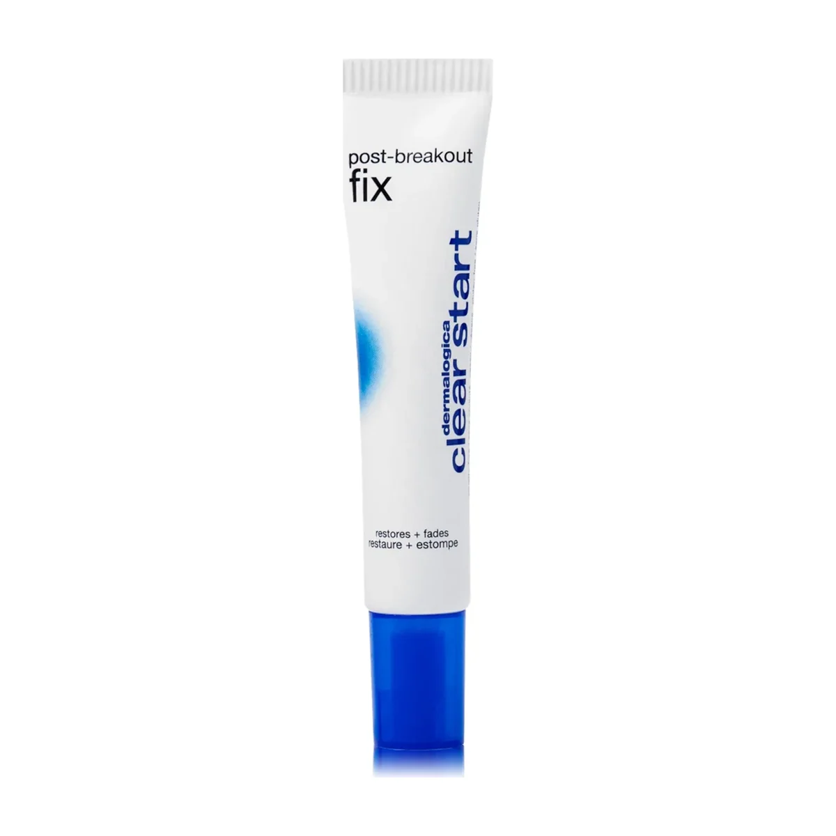 Dermalogica Clear Start Post-Breakout Fix 15 mL white tube with blue cap