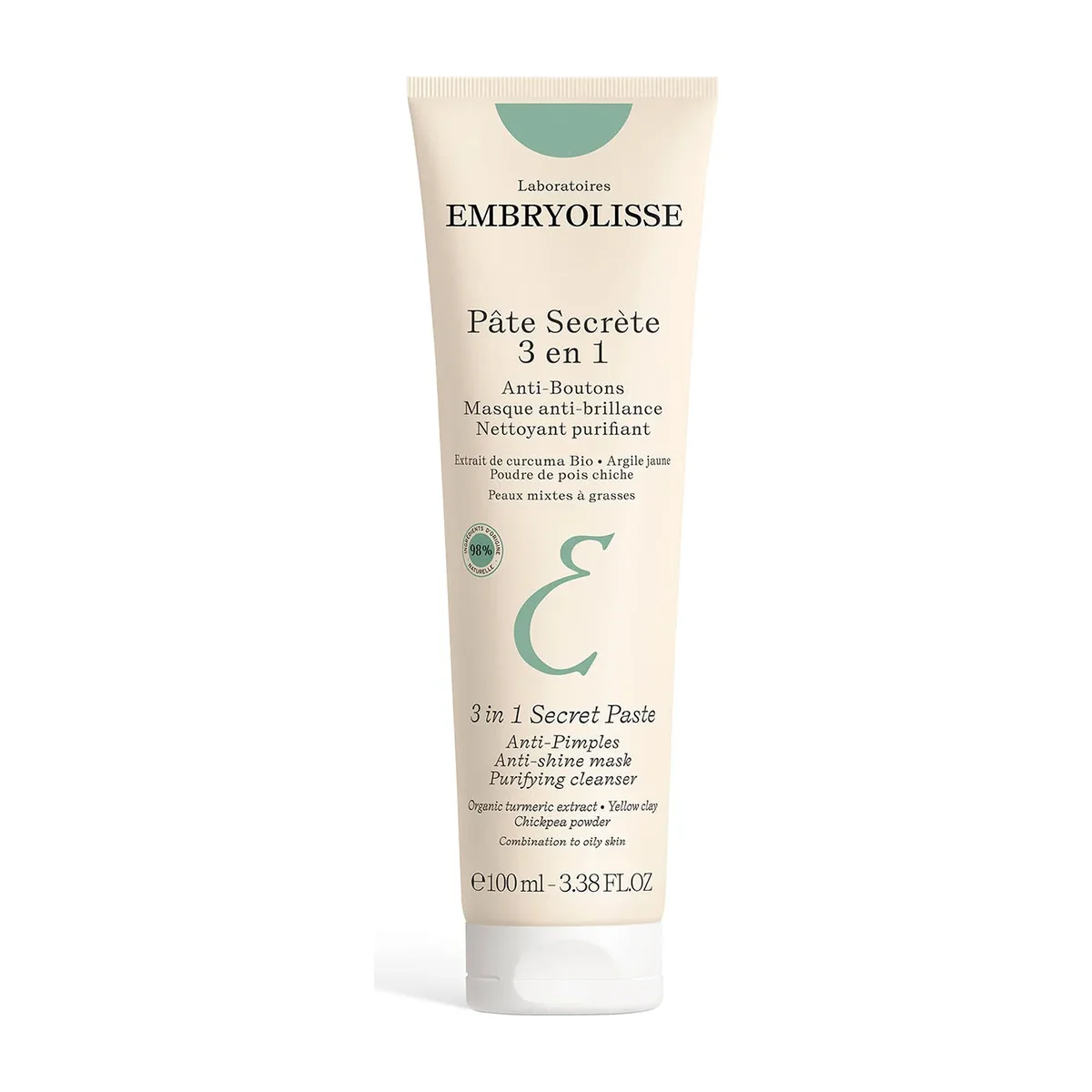 Embryolisse 3-in-1 Secret Paste tube on white background
