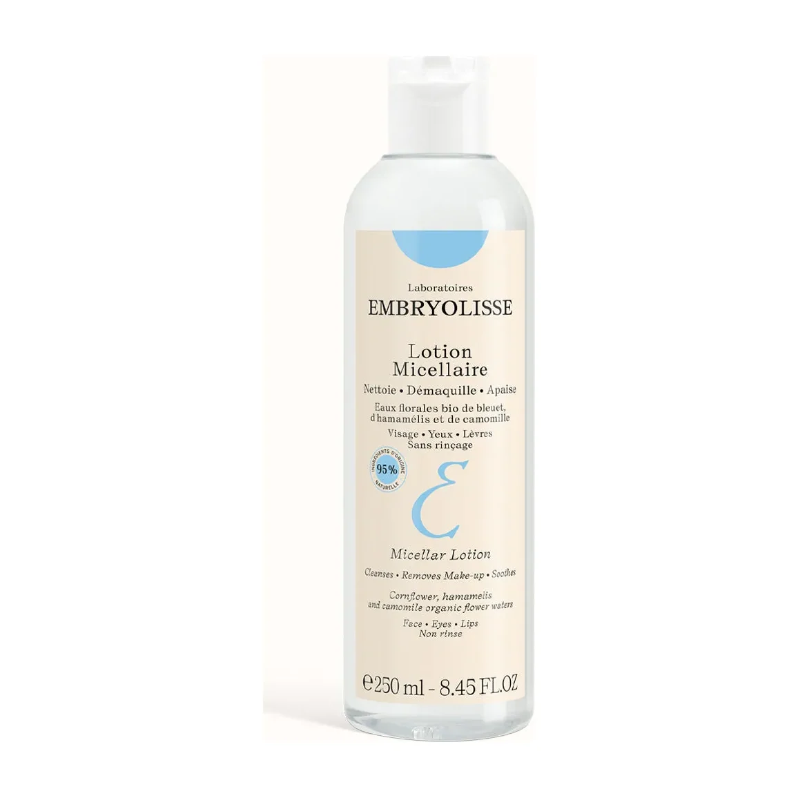 Embryolisse Micellar Lotion bottle on white background