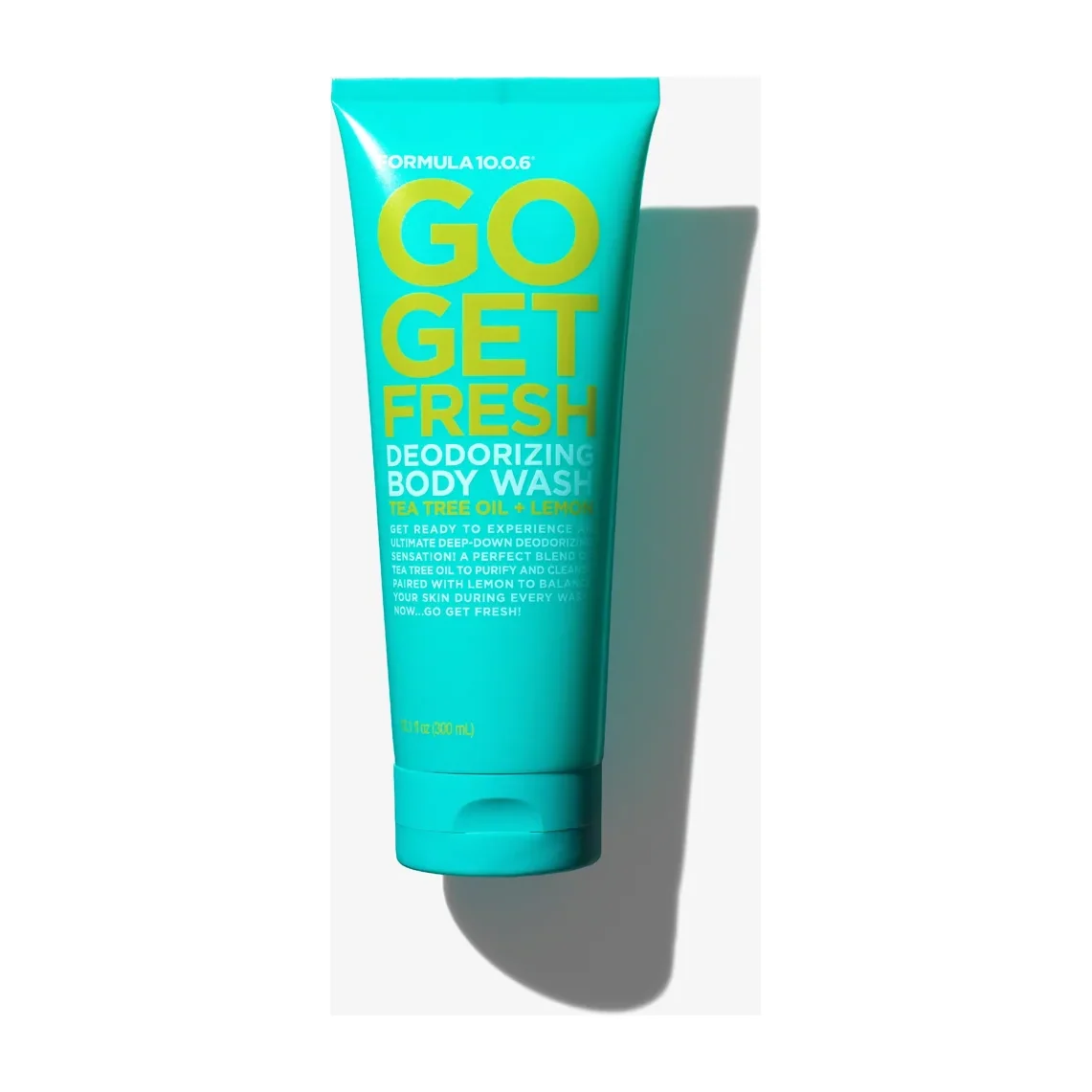Formula 10.0.6 Go Get Fresh deodorizing body wash 300 mL teal tube