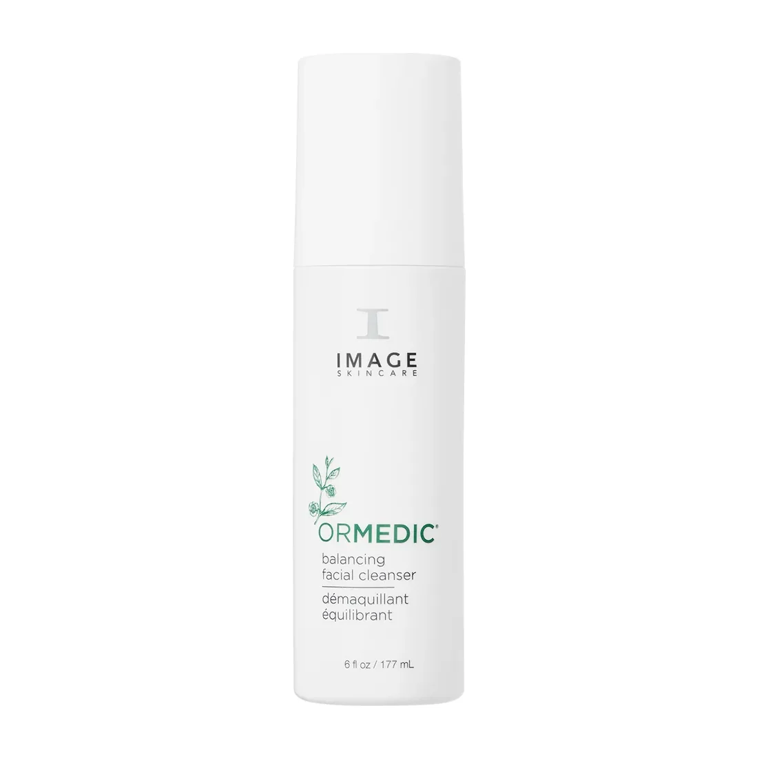 Image Skincare ORMEDIC Balancing Facial Cleanser gentle gel cleanser in green packaging