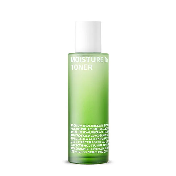 isoi Moisture Dr. Toner 130ml green-gradient bottle with white cap