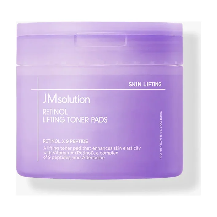 JMsolution Retinol Lifting Toner Pads lavender 100-pad jar