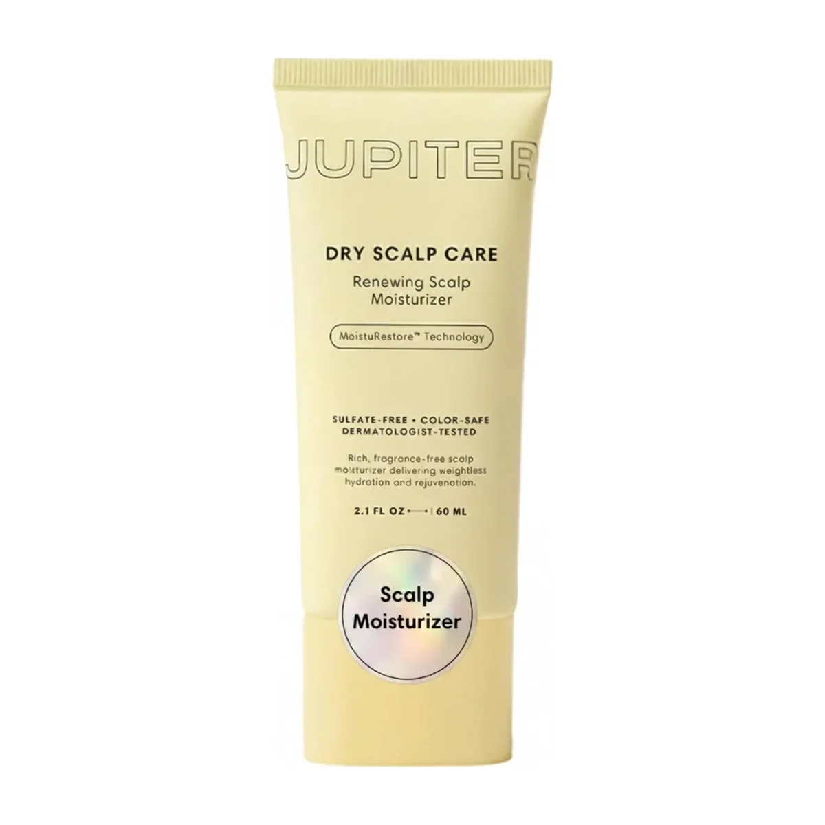 Jupiter Renewing Scalp Moisturizer fragrance-free leave-on hydrator in its lilac applicator bottle