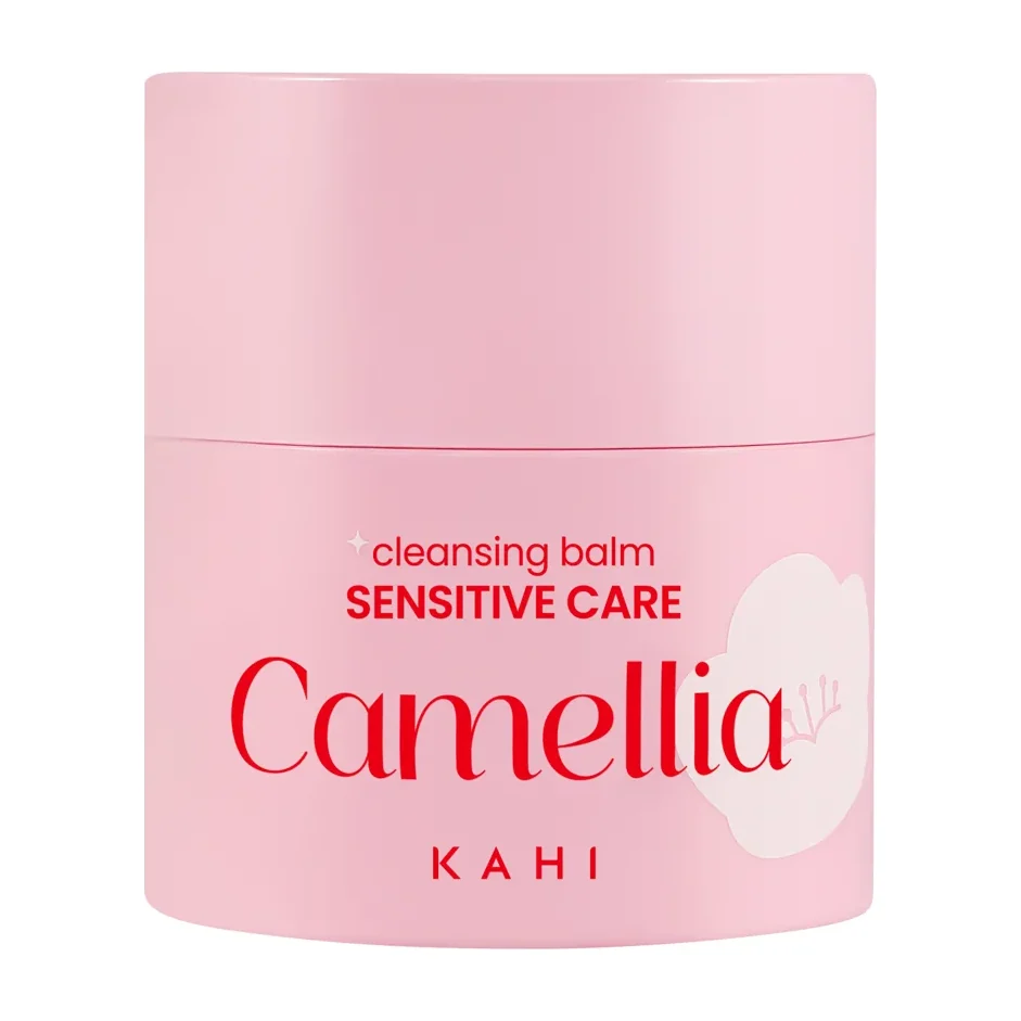 KAHI Cleansing Balm Sensitive Care Camellia pink twist-top jar