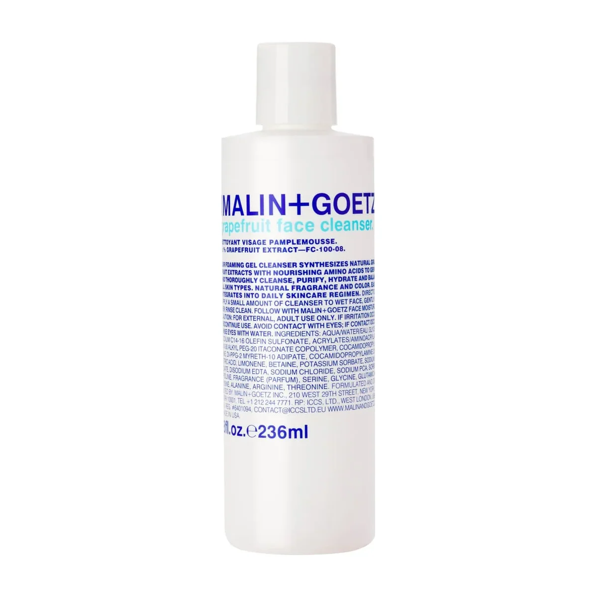 Malin + Goetz Grapefruit Face Cleanser 236ml pump bottle