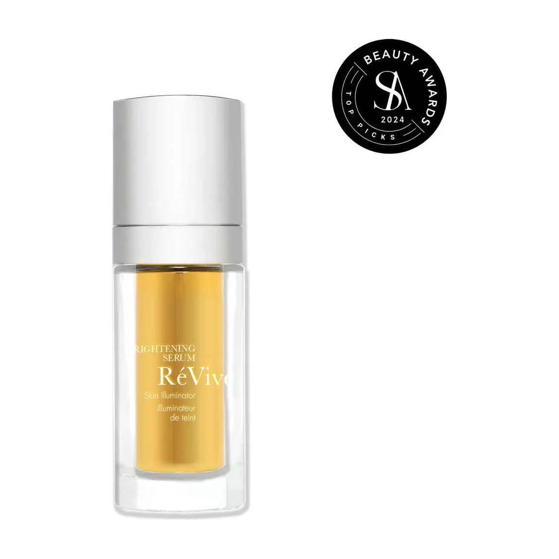 RéVive Brightening Serum in a luxury pump bottle