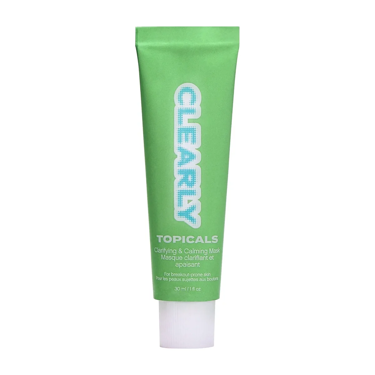 Topicals Clearly Breakout Mask tube on white background