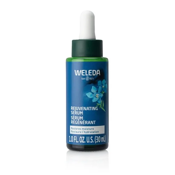 Weleda Rejuvenating Serum 30 mL green glass dropper bottle with blue gentian label